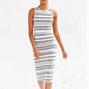UO Silence + Noise Late Pass Bodycon Midi Dress